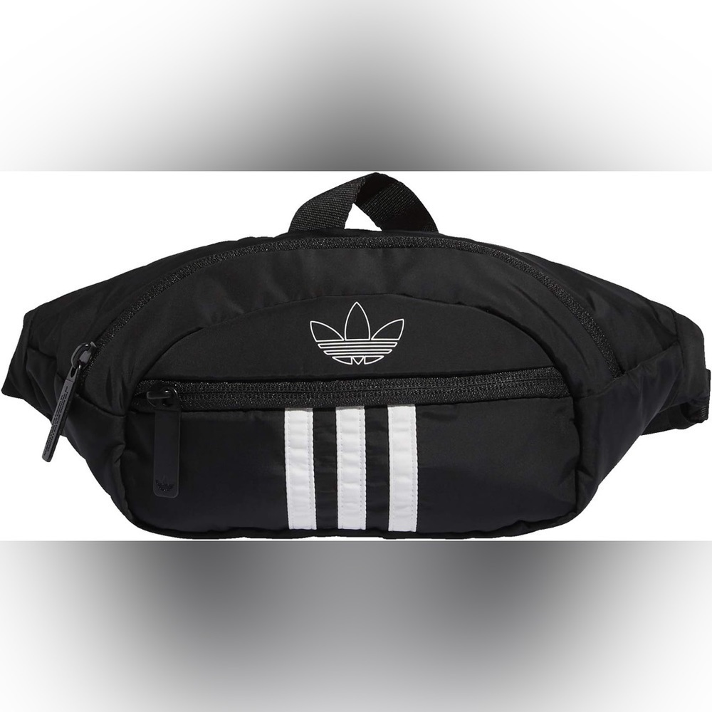 NWOT adidas Originals Black and White National Waist Fanny Pack OS